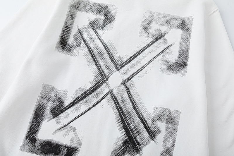 Off-White Logo Pattern Arrow Printed Hoodie