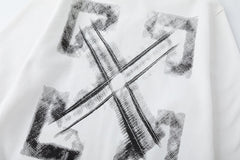 Off-White Logo Pattern Arrow Printed Hoodie