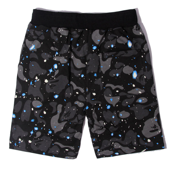 BAPE Space Camo Shark Sweat Shorts