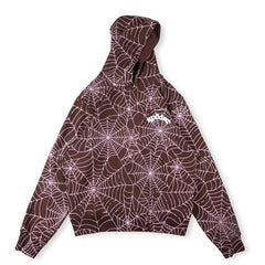 Sp5der AOP Hoodie Brown