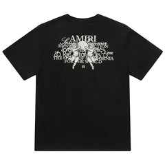 AMlRl Crew Neck Unisex Street Style Plain Cotton T-Shirt