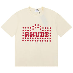 RHUDE FLOCKED BURNOUT T-Shirt