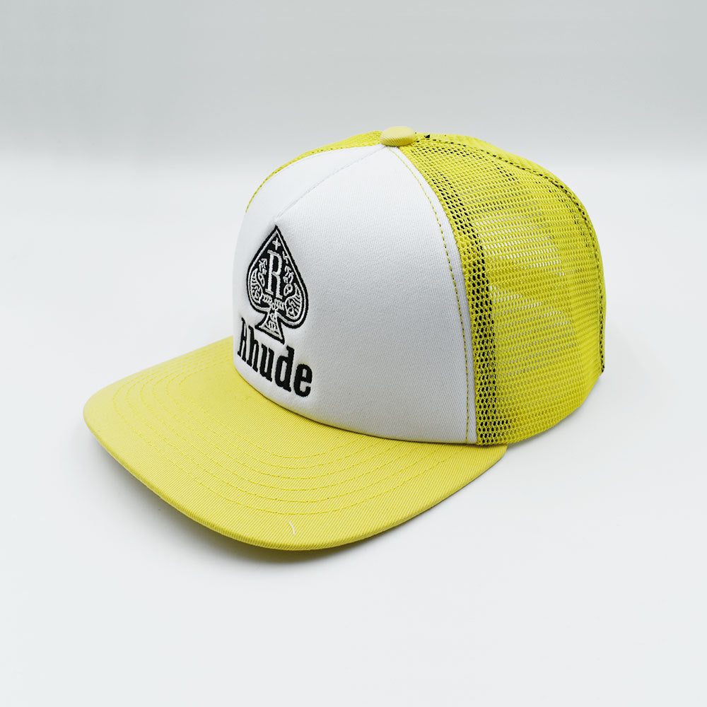 RHUDE TRUCKER CAP Yellow