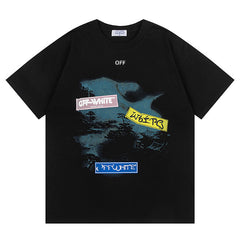 OFF WHITE Type Sticker black t-shirt