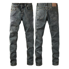 Purple Brand Crystal Diamond Jeans #9122