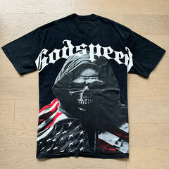 GODSPEED Men's Black L.O.T.F Crew Neck T-Shirt