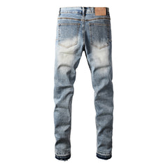 Purple Brand Crystal Diamond Jeans #9132