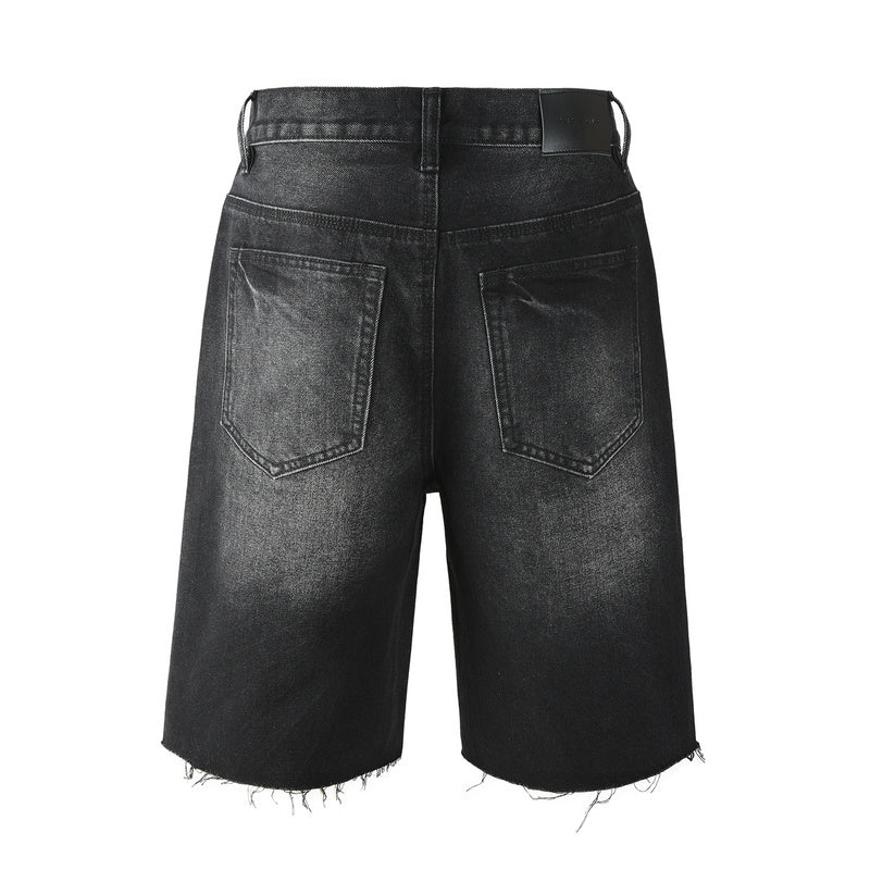 Crystal Diamond Denim Shorts #5104