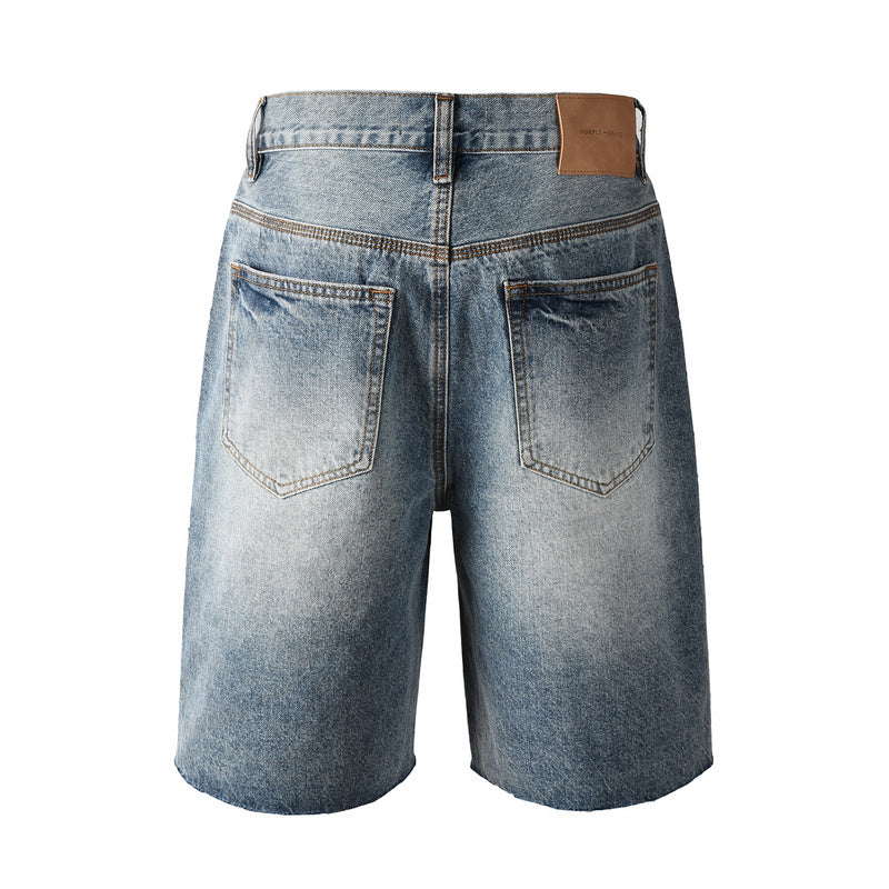 Crystal Diamond Denim Shorts #5100