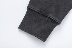 AMIRl Lounge Crystal Embellished Cotton Graphic Hoodie