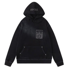 AMIRI outline-pocket hoodie