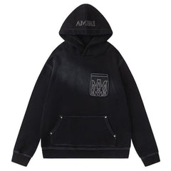AMIRI outline-pocket hoodie