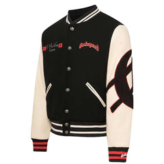 Godspeed Mankind Vs Ai Varsity Jacket Black/red