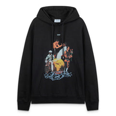 Off White Black Cotton Hoodie