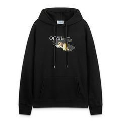 Off White Graphic-Print Hoodies