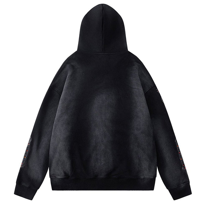 AMIRI Bones Studded Zip Hoodie
