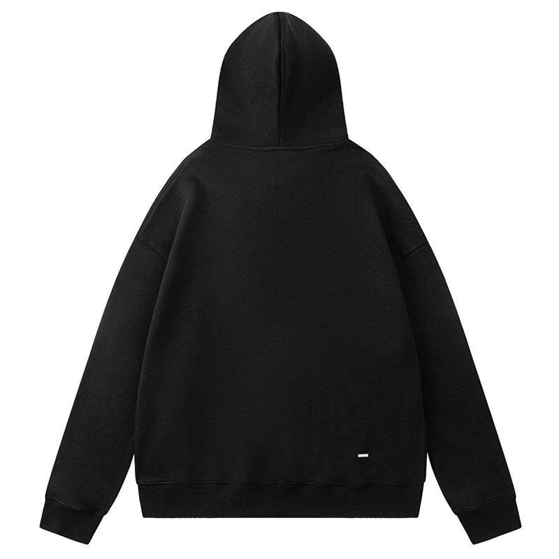 AMIRI logo detail zip up hoodie