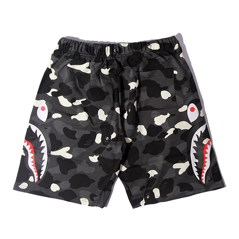 BAPE Glow City Camo Shark Sweat Shorts
