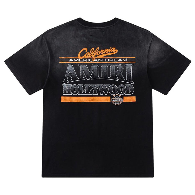 AMIRI crystal-embellished logo-print T-shirt