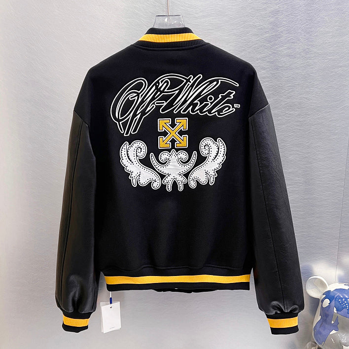 OFF WHITE Ow Patch bomber jacket