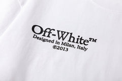 Off White Arrow Pattern Printed T-Shirt