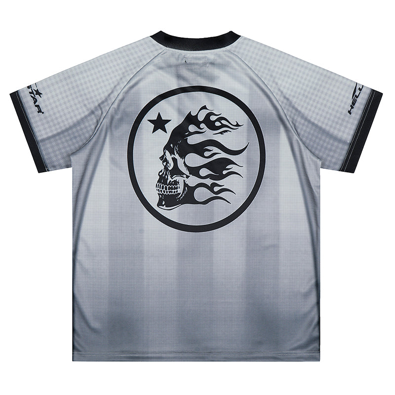 Hellstar 'Grey Stripes' Mesh Jersey