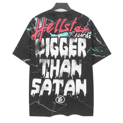 HELLSTAR SATAN Pattern T-Shirt