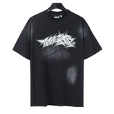 HELLSTAR Letter Pattern T-shirt