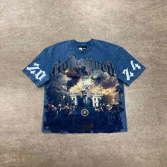 Godspeed T-Shirt "V.O.D" Blue