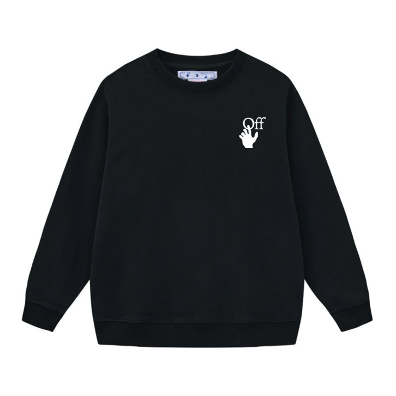 Off White Arrow Pattern Printed Sweatshirts