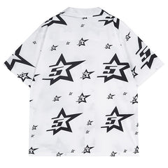 Sp5der Star Pattern Short-sleeved Shirt