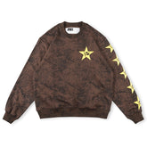 SP5DER 5 star-print crewneck sweatshirt