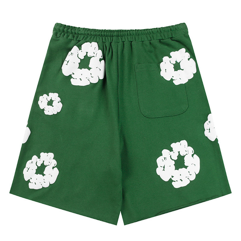 Denim Tears The Cotton Wreath Green Shorts