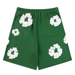 Denim Tears The Cotton Wreath Green Shorts