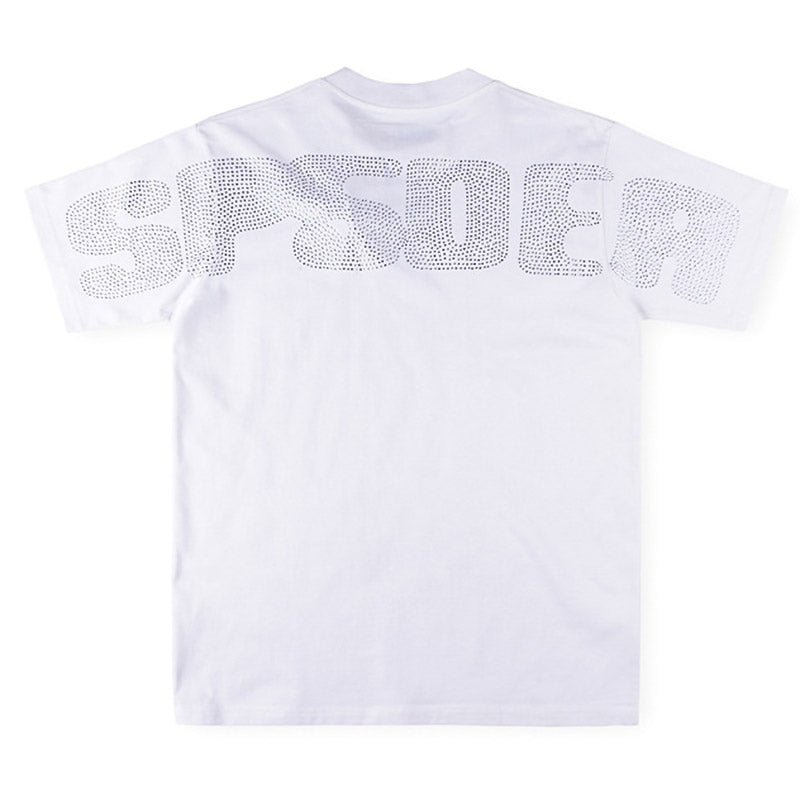 Sp5der Rhinestone Silk Tee