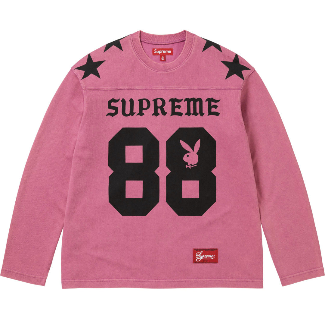 Supreme x Playboy Sweat Football Long Sleeve Tee