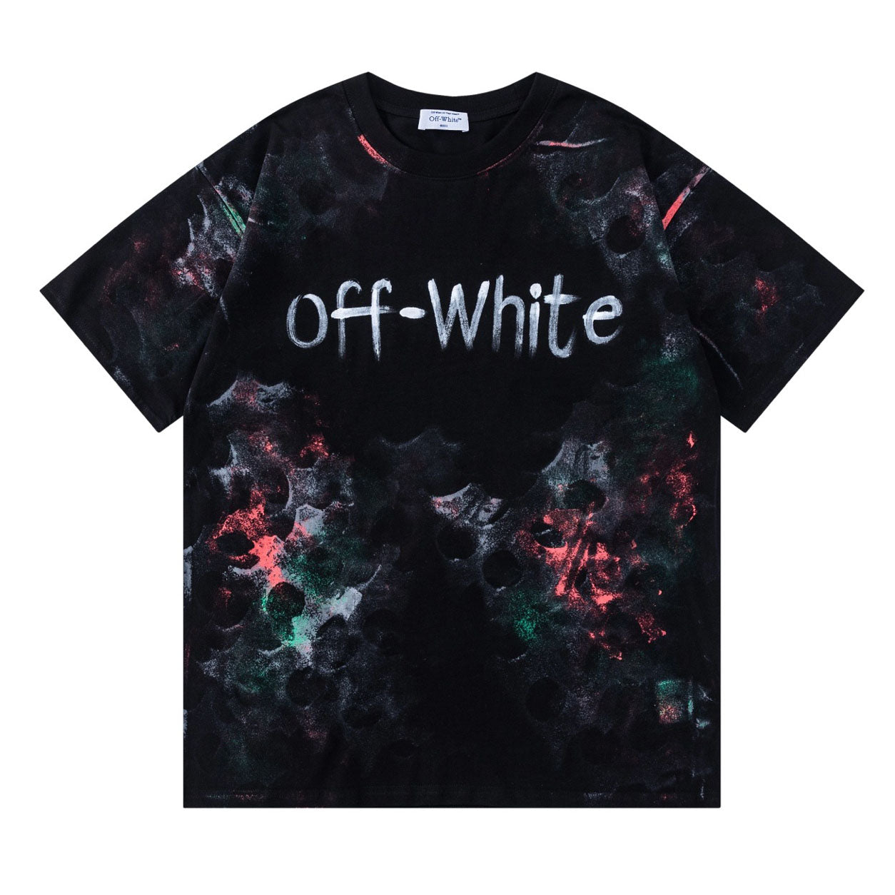 OFF WHITE Splatter Graffiti T-shirt