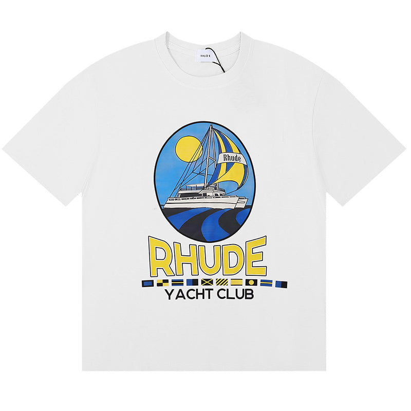 RHUDE Yacht Club Cotton T-shirt