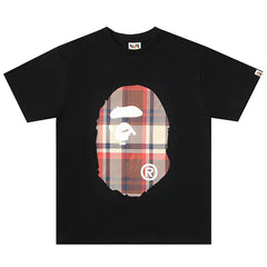 BAPE Check Big Ape Head Tee