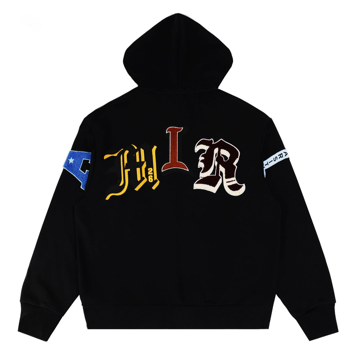 AMIRI Varsity Patch zip-fastening hoodie