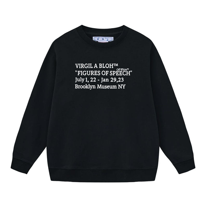 Off White Arrow Pattern Printed Sweatshirts