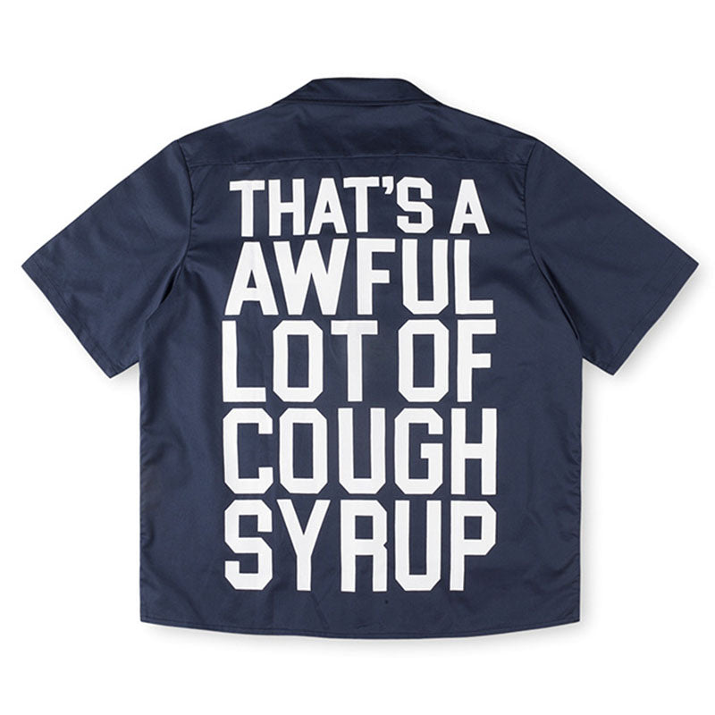 Cough Syrup Shirt Navy Blue