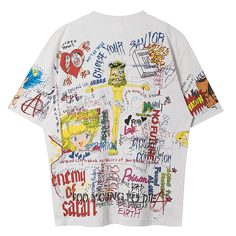Saint Michael X Takashi Murakami Graffiti Vintage Shirt