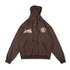 Hellstar HS Logo Zip Up Hoodie Black