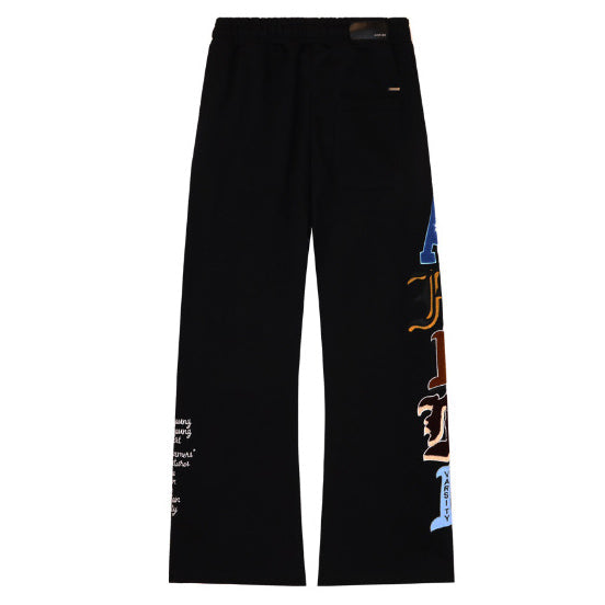 AMIRI Varsity Patch Sweatpant Black