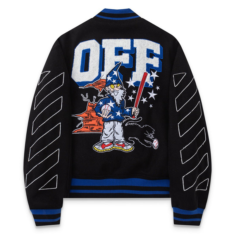 Off White Logo Embroidered Jacket