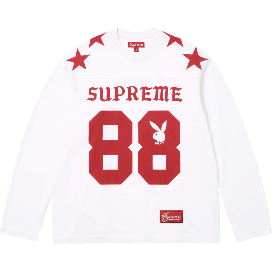 Supreme x Playboy Sweat Football Long Sleeve Tee