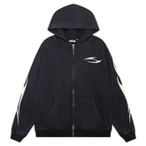 Hellstar Flame Printed Zip Hoodie