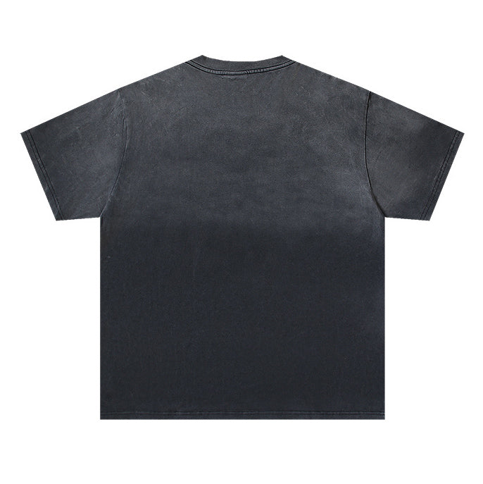 Letter Cheetah Pattern T-shirt