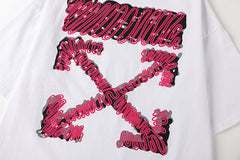 Off White Arrow Pattern Printed T-Shirt